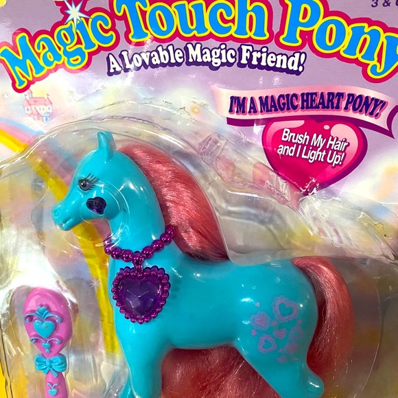 MAGIC TOUCH PONY VTG 90s MAGIC HEART PONY HEARTS LIGHT UP & BLINK BUNDLE OF 2 - Picture 12 of 16